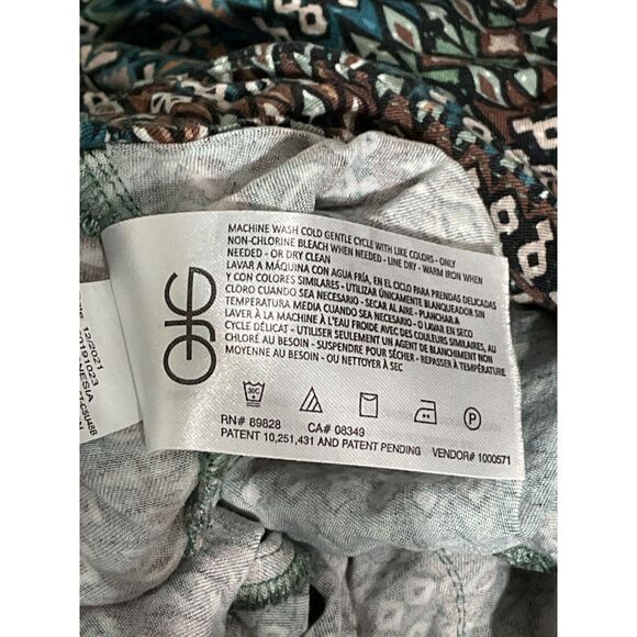 Jessica Simpson Soft Printed Tummy Control Pants LG - Picture 10 of 11